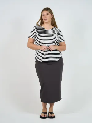 Maxi Bamboo Whitney Tube Skirt - Steel