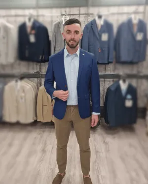 Mayfair Blue Jacket with Sand Chino