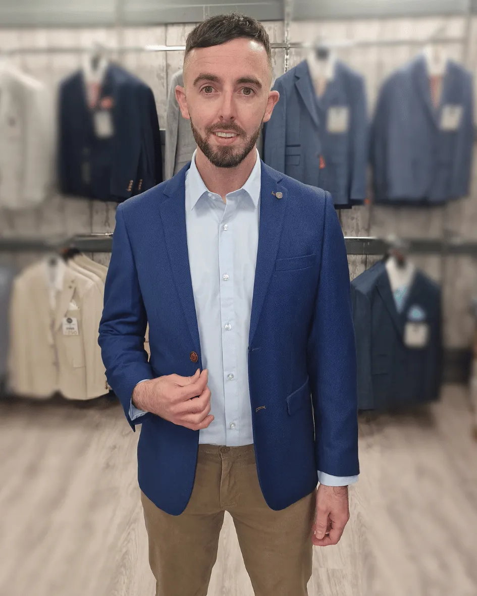 Mayfair Blue Jacket with Sand Chino