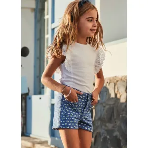 Mayoral Girls Shorts 3204 Blue