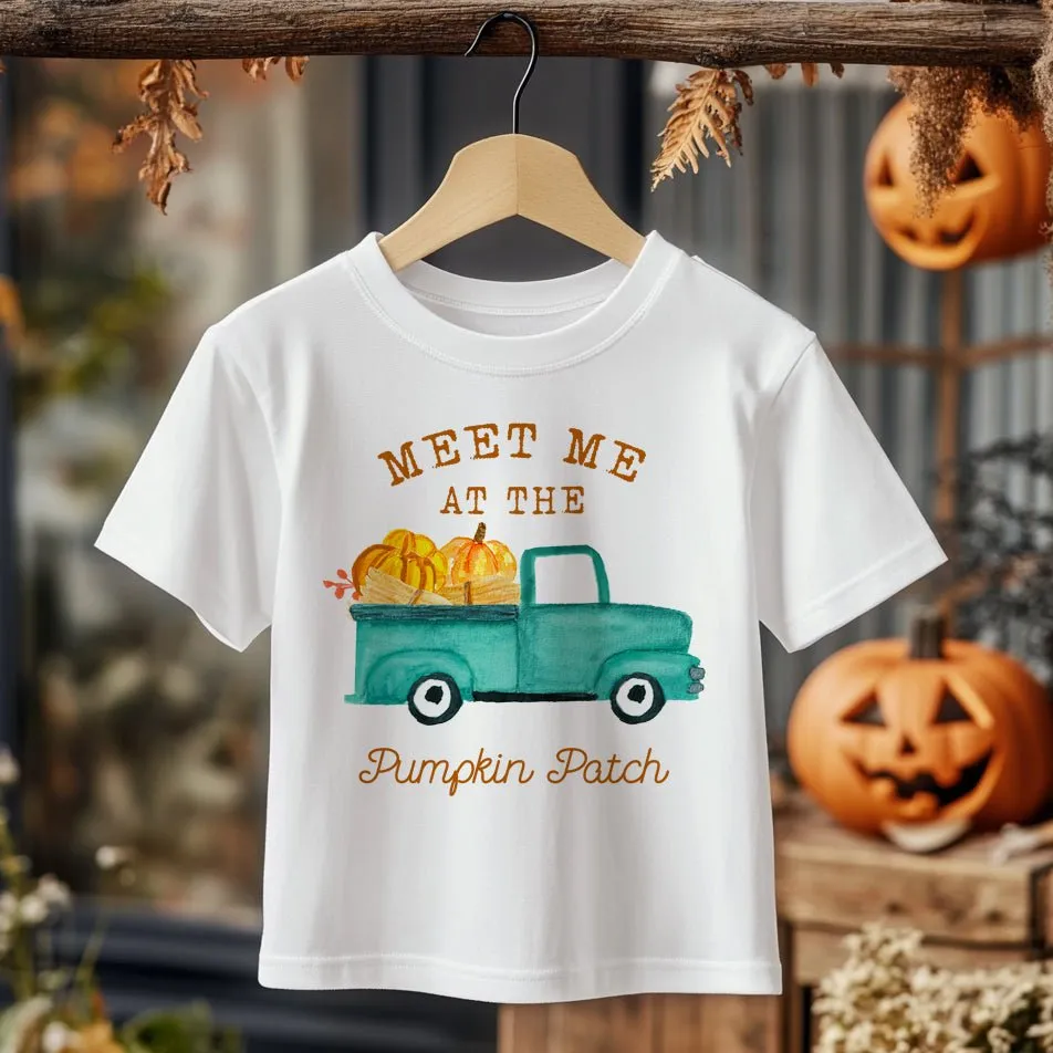 Meet Me At The Pumpkin Patch Truck Toddler & Kids T Shirt