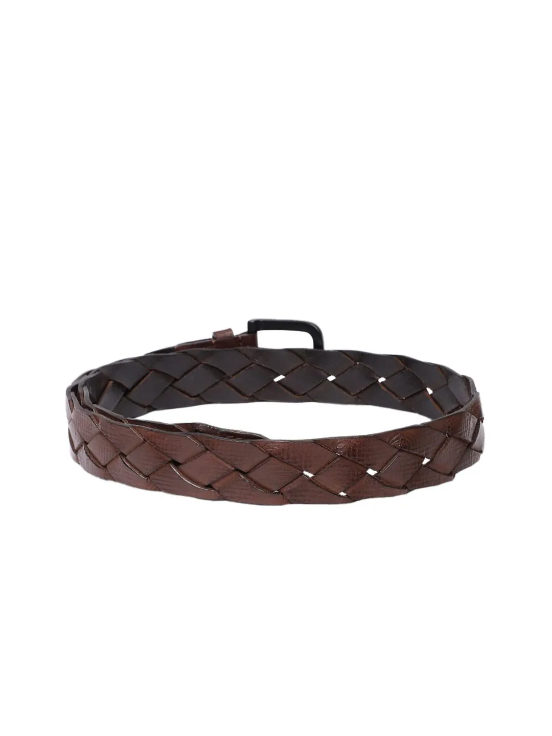 Men's Brown Textured Belt
