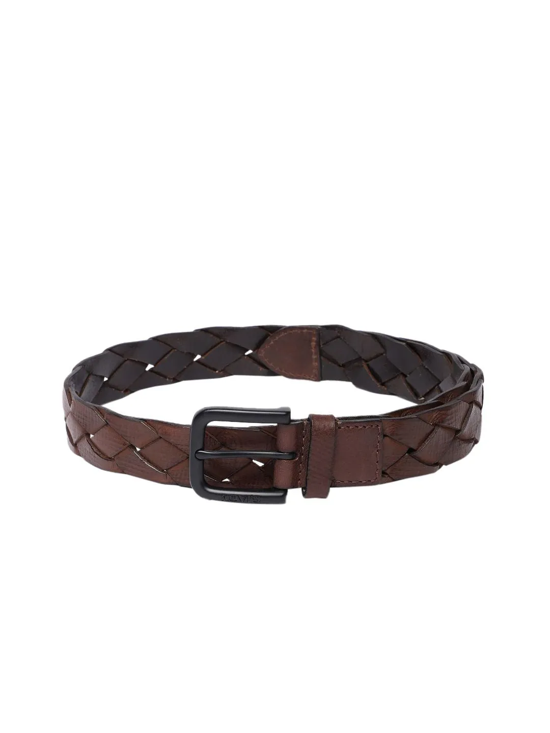 Men's Brown Textured Belt