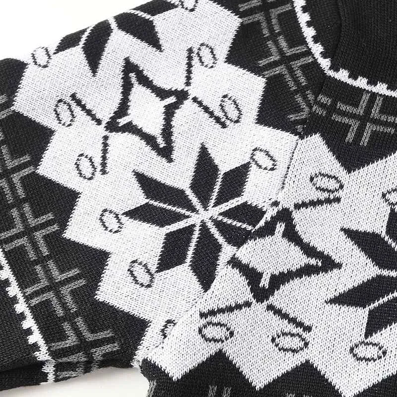 Men's Casual Hooded Knitted Slim Fit Long Sleeves Drawstrings Pullovers Geometric-pattern Sweaters G092