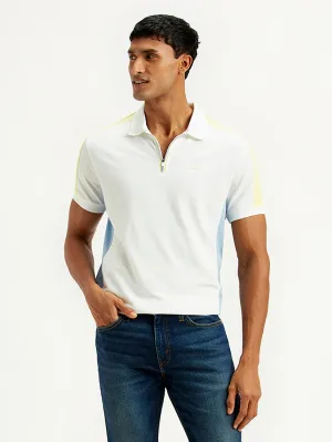 Men's Colorblock Slim Fit Polo T-Shirt
