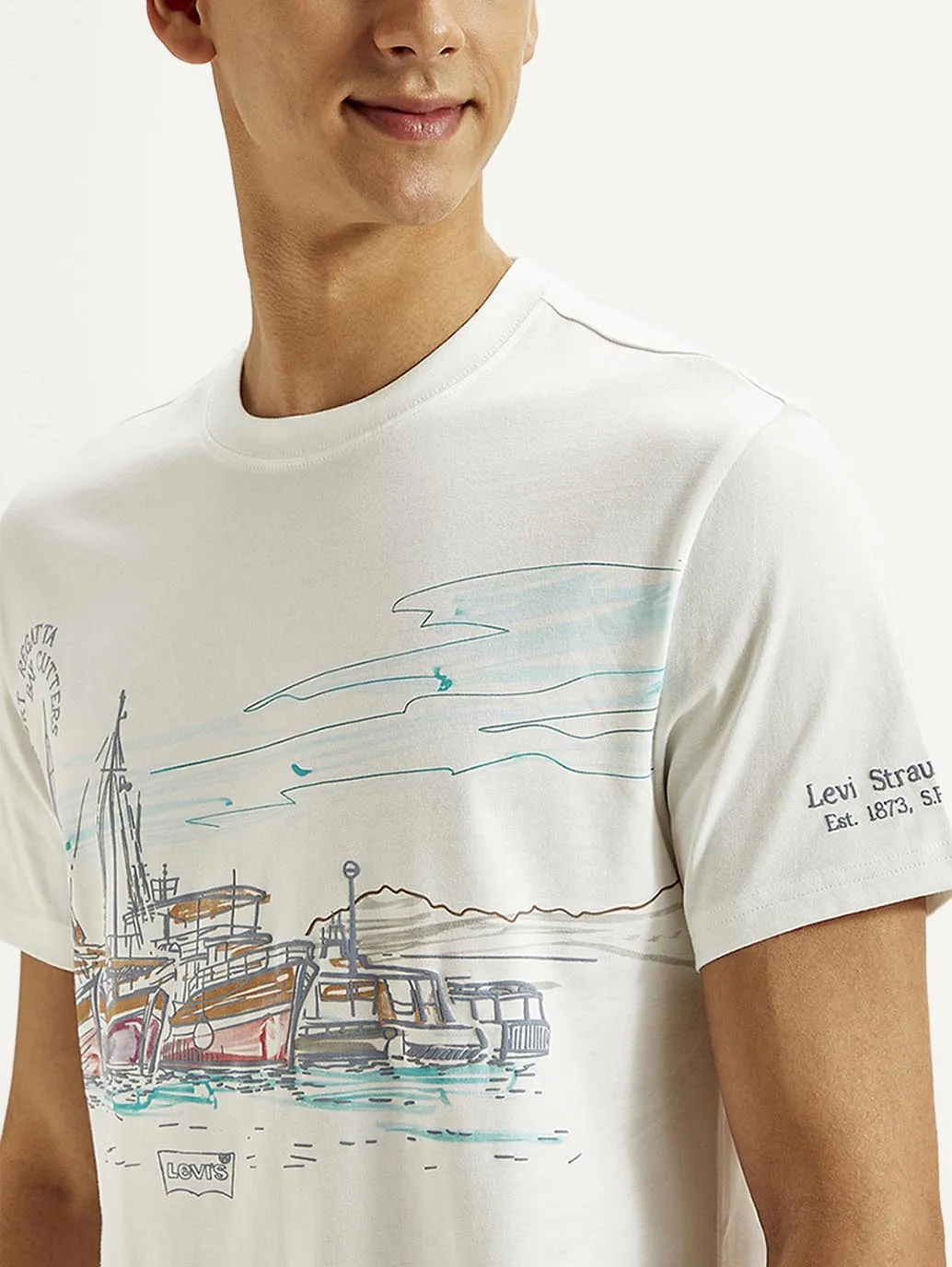 Men's Graphic Print Slim Fit T-shirt