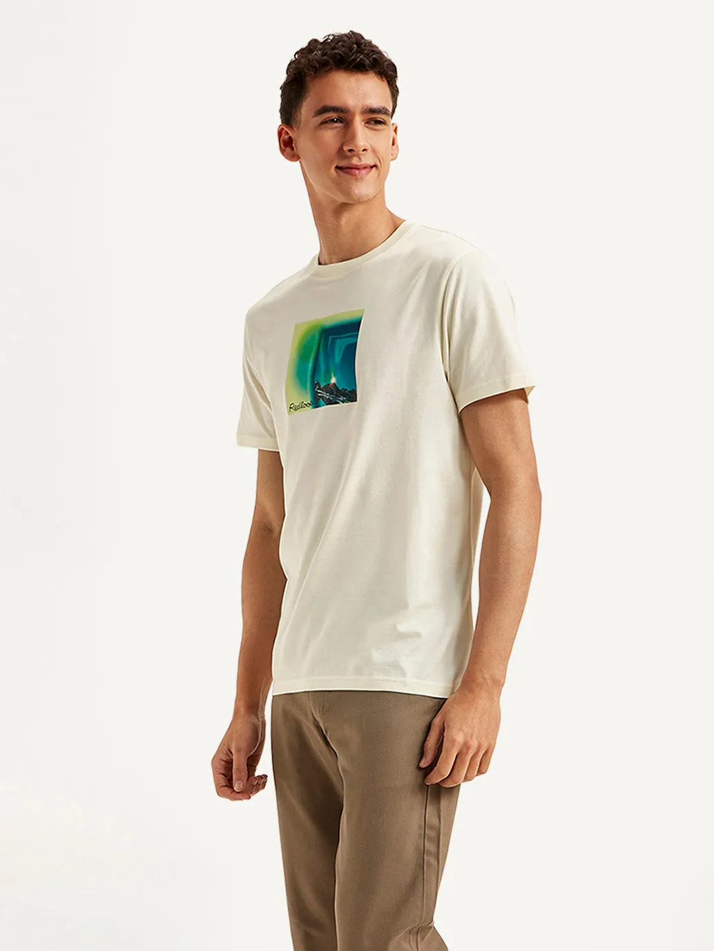 Men's Graphic Print Slim Fit T-shirt