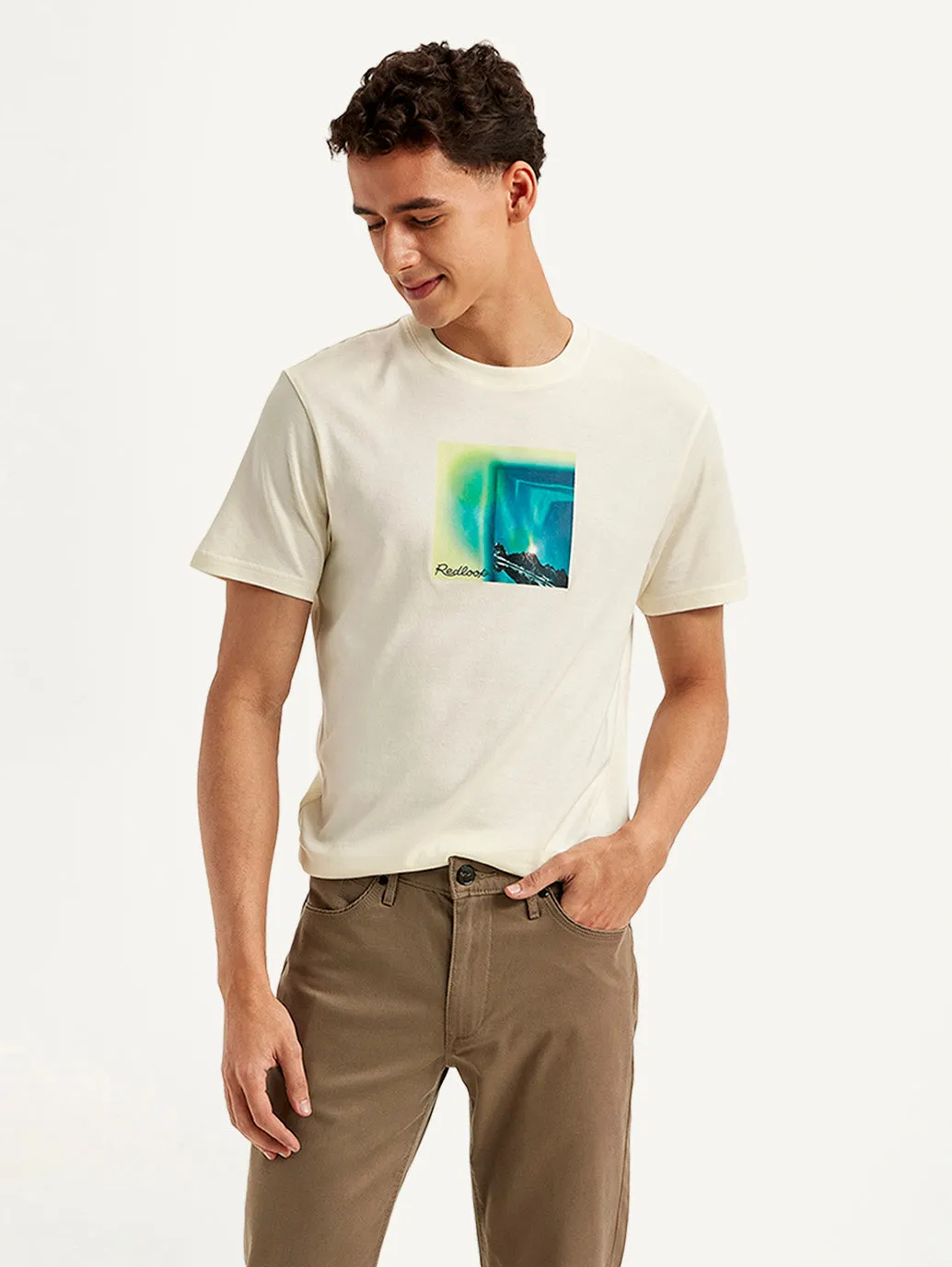 Men's Graphic Print Slim Fit T-shirt