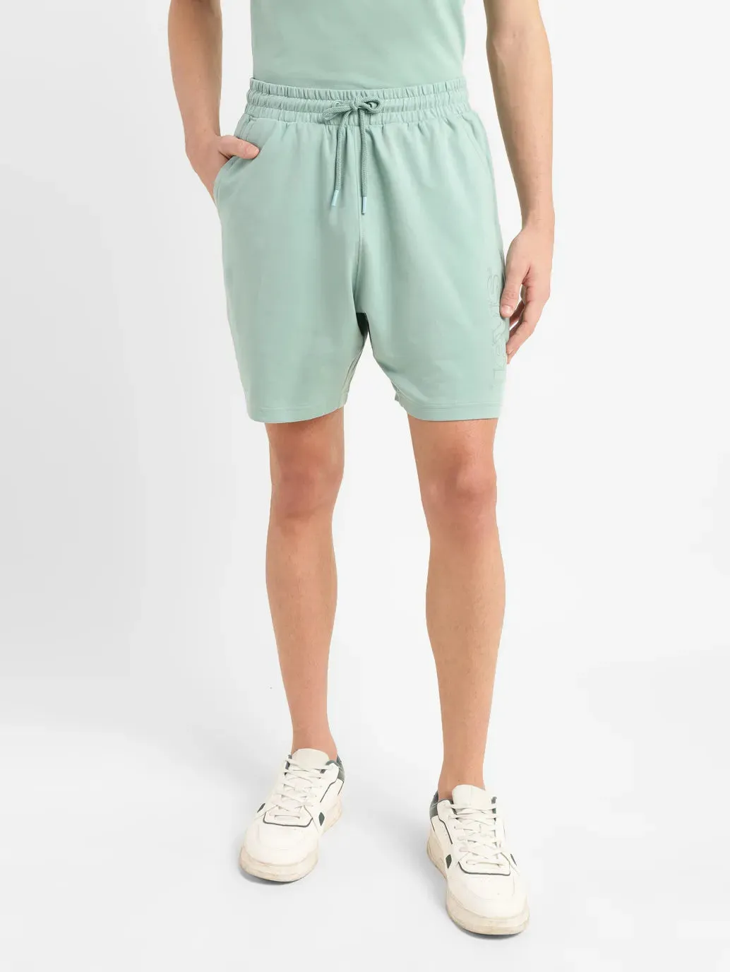 Men's Green Regular Fit Shorts