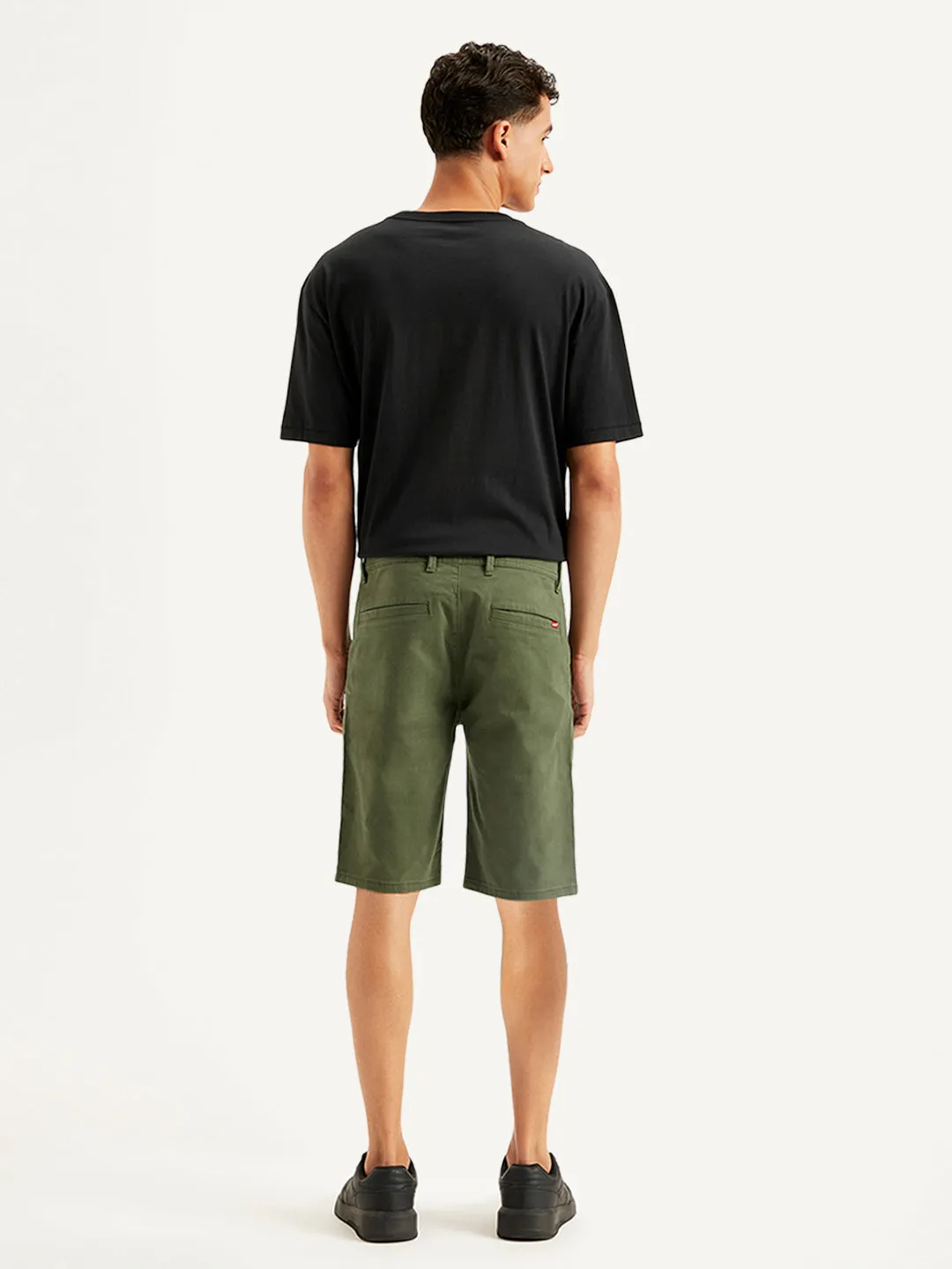 Men's Olive Regular Fit Shorts