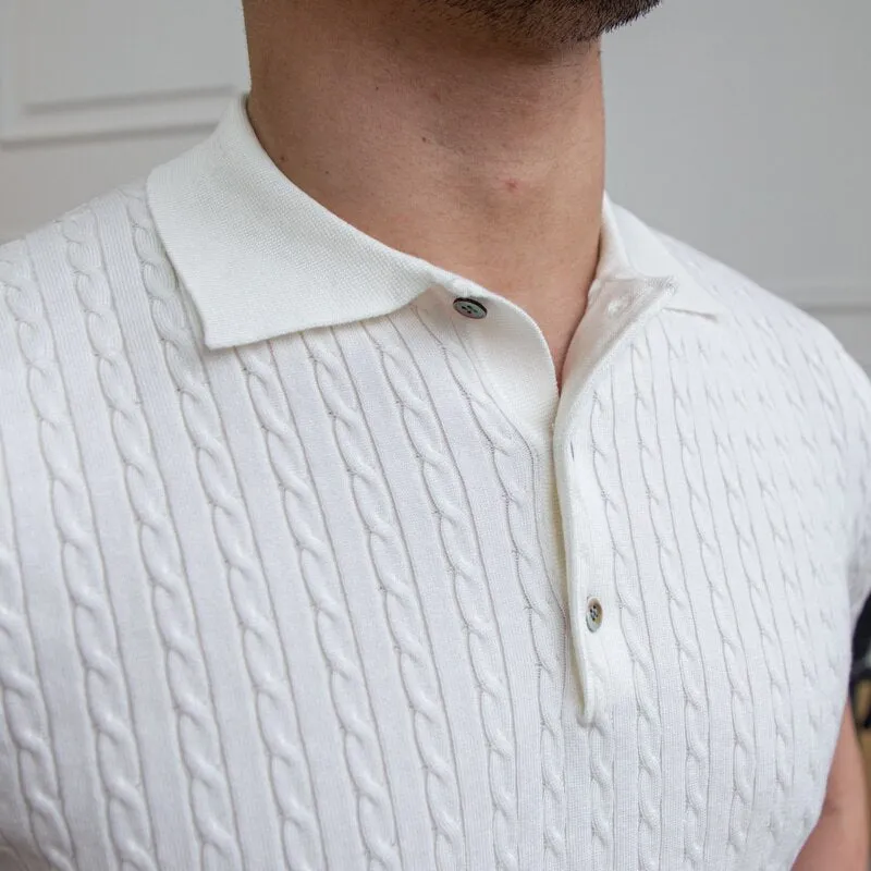 Men's Solid Short-sleeved T-shirt British Slim