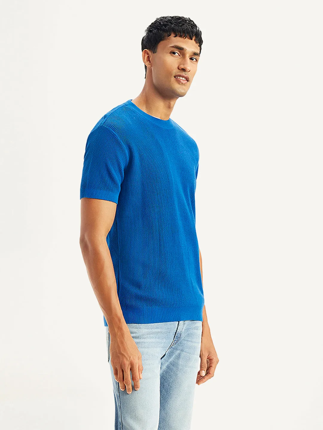 Men's Textured Slim Fit T-Shirt