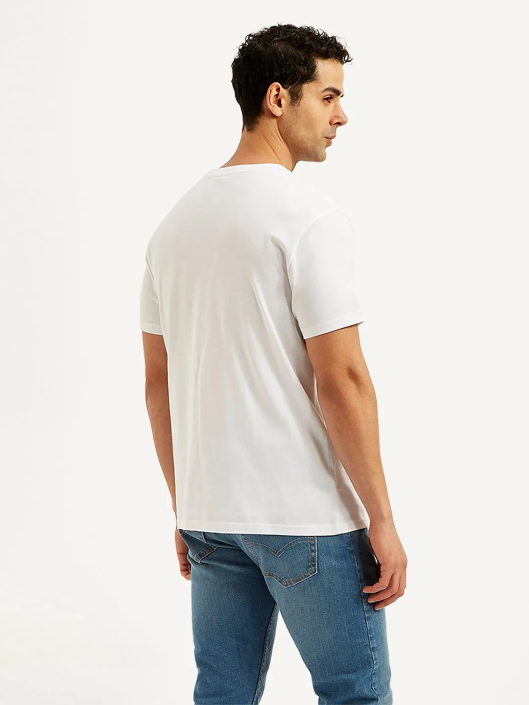 Men's Typographic Print Slim Fit T-Shirt