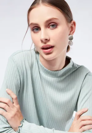 Mock Neck Long Sleeve Top