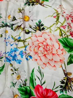 Modal Satin Soft Muslin Digital Printed Fabrics
