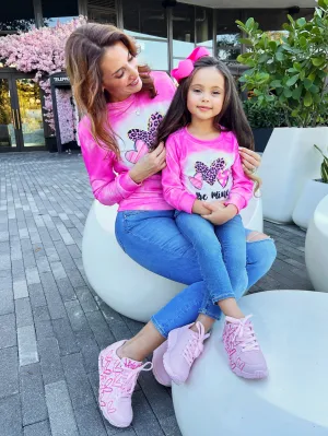 Mommy and Me Be Mine Tie Dye Top