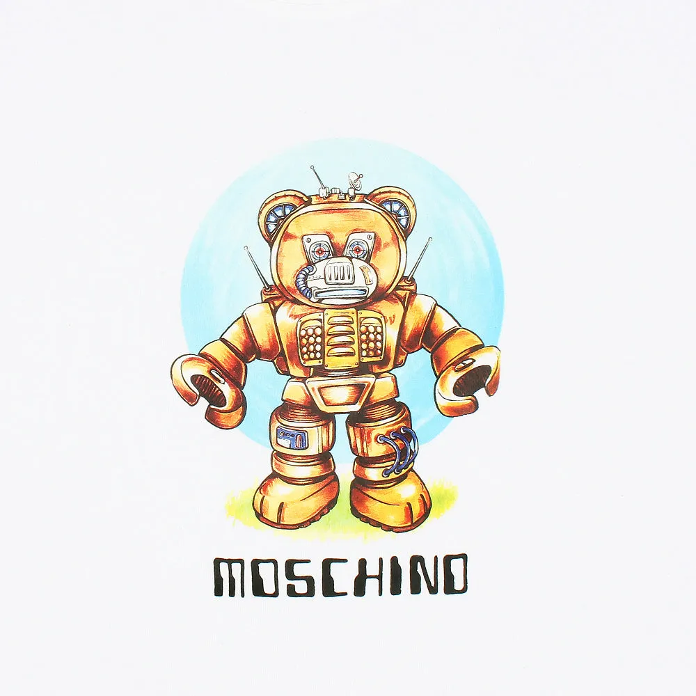 Moschino Robot White T-Shirt