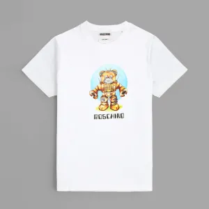 Moschino Robot White T-Shirt