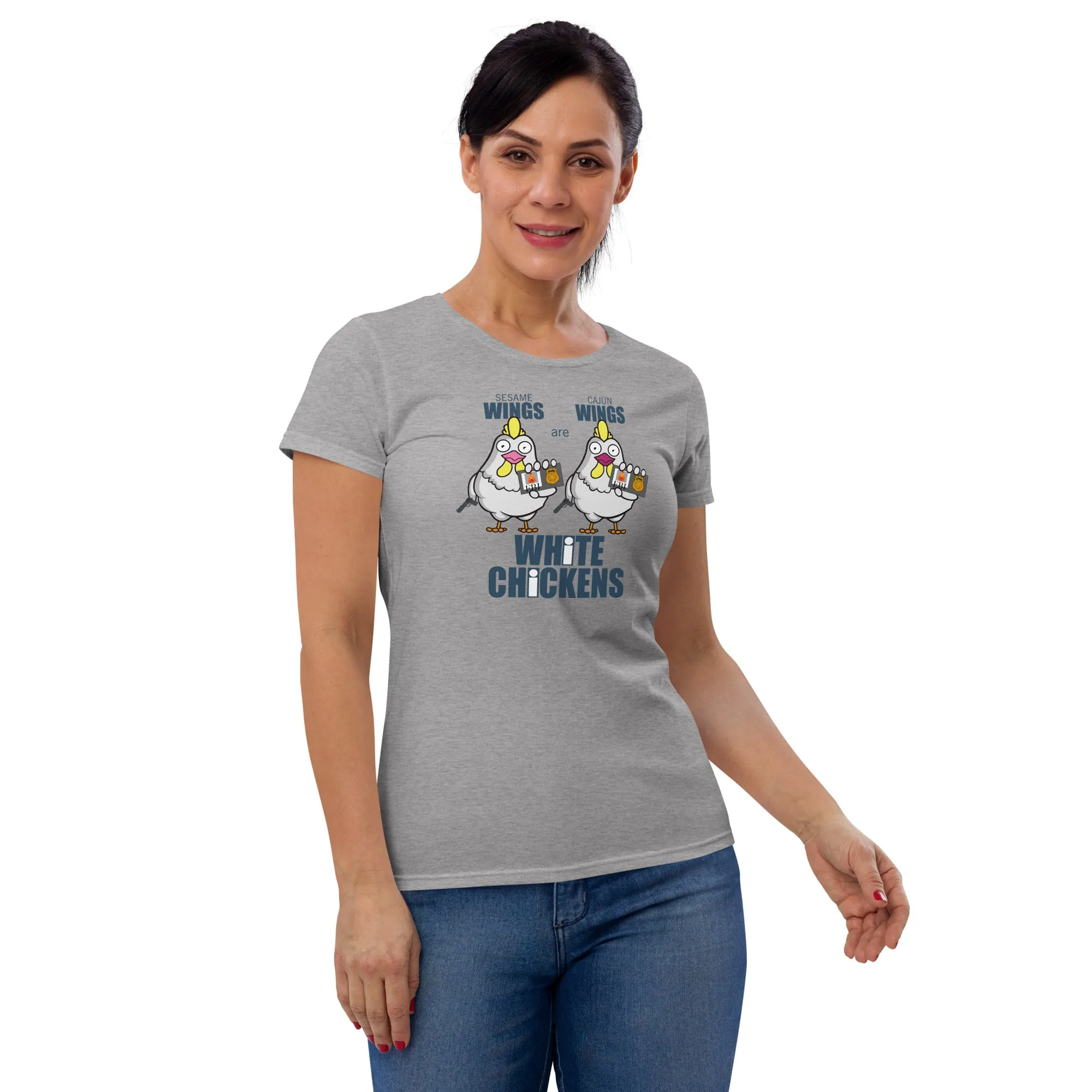 Movie The Food™ "White Chickens" Women's T-Shirt