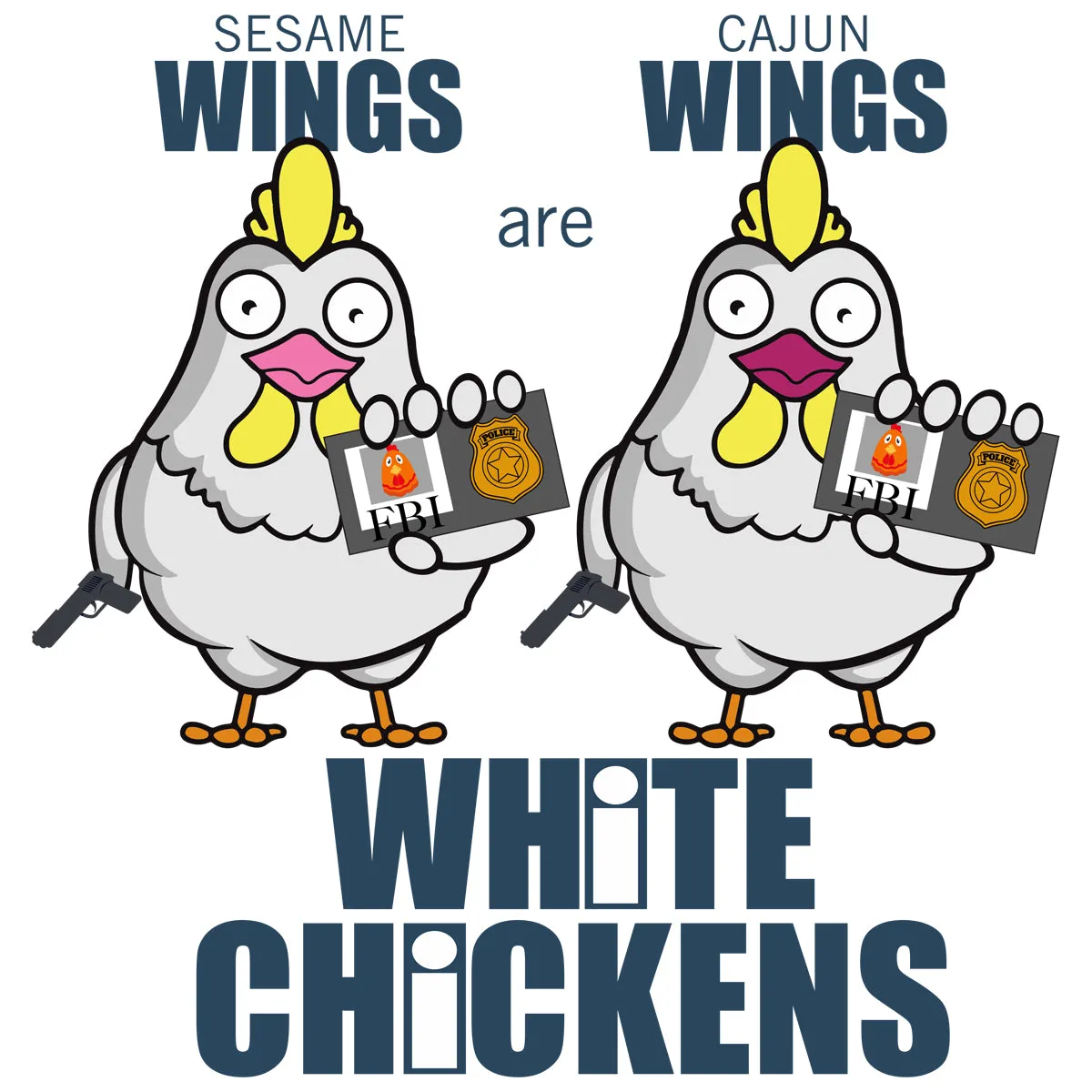 Movie The Food™ "White Chickens" Women's T-Shirt
