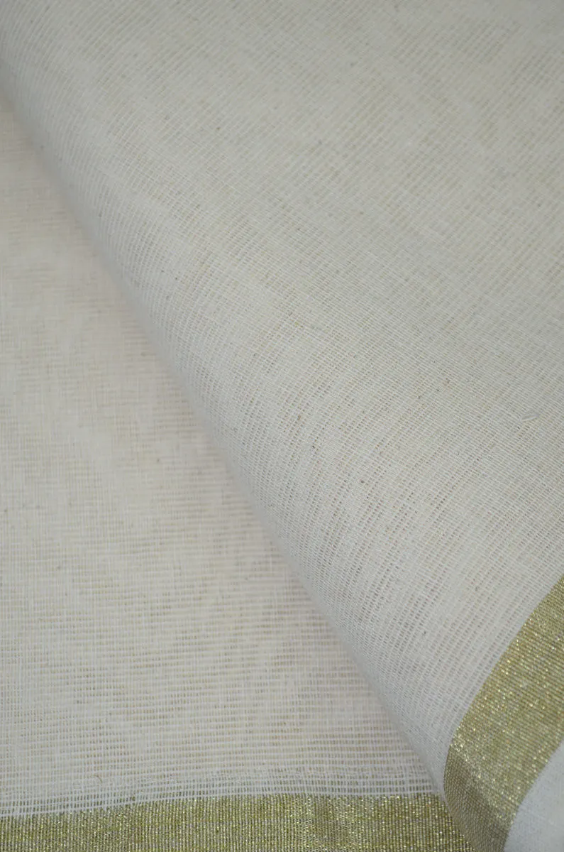 Mulmul Jaal (net) Bordered Fabric