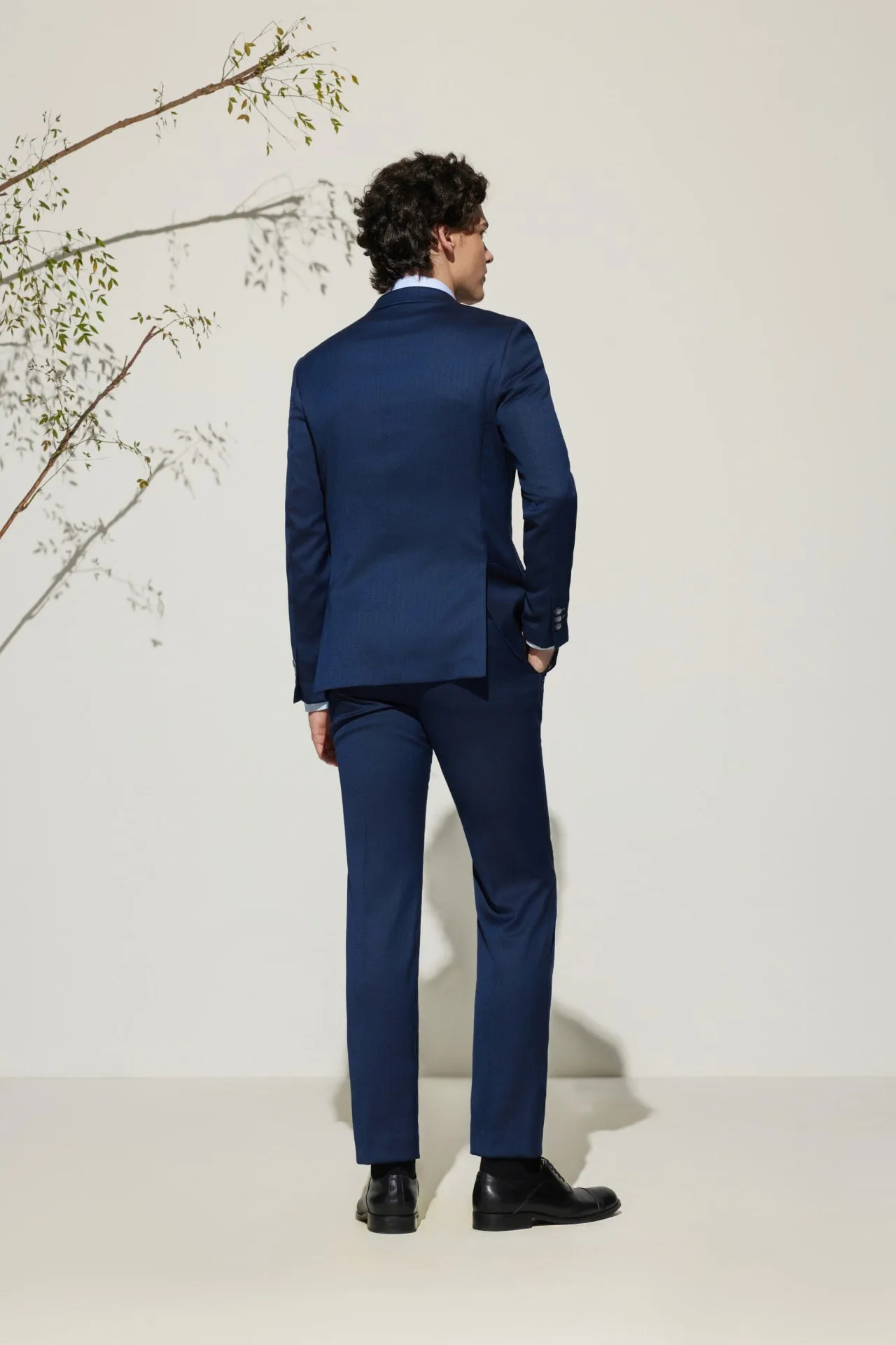 Multi-Way Stretch Smart Fit Herringbone Suit Blazer