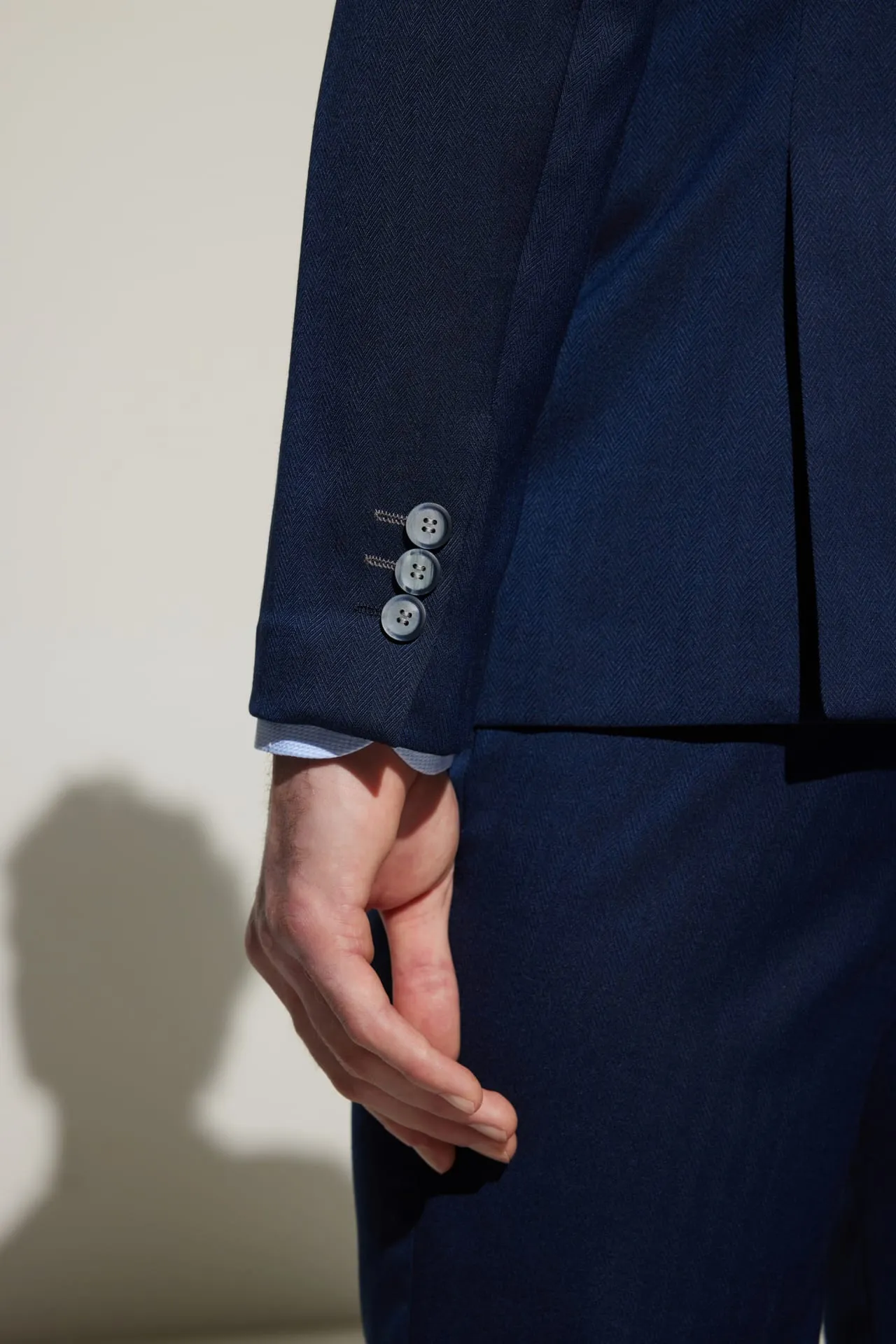 Multi-Way Stretch Smart Fit Herringbone Suit Blazer