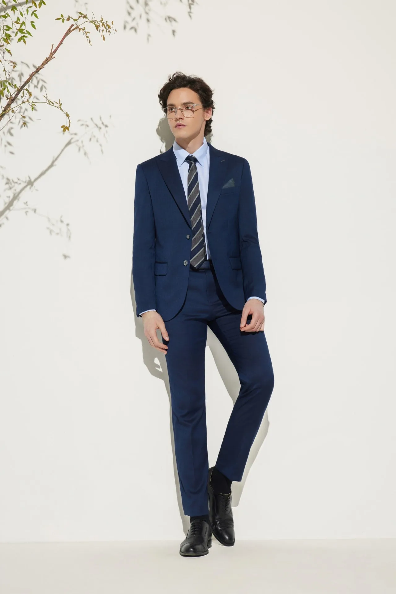 Multi-Way Stretch Smart Fit Herringbone Suit Blazer