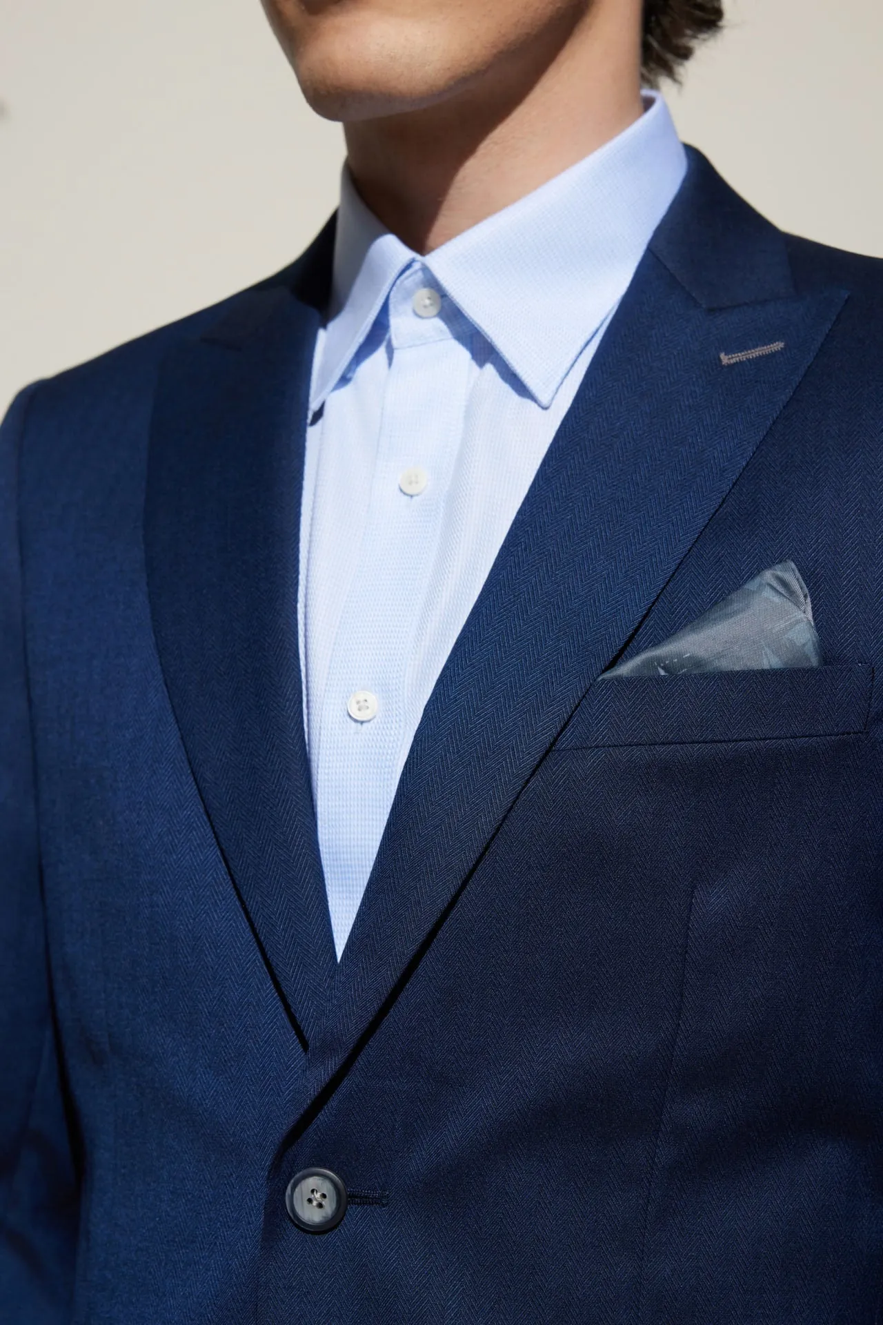 Multi-Way Stretch Smart Fit Herringbone Suit Blazer