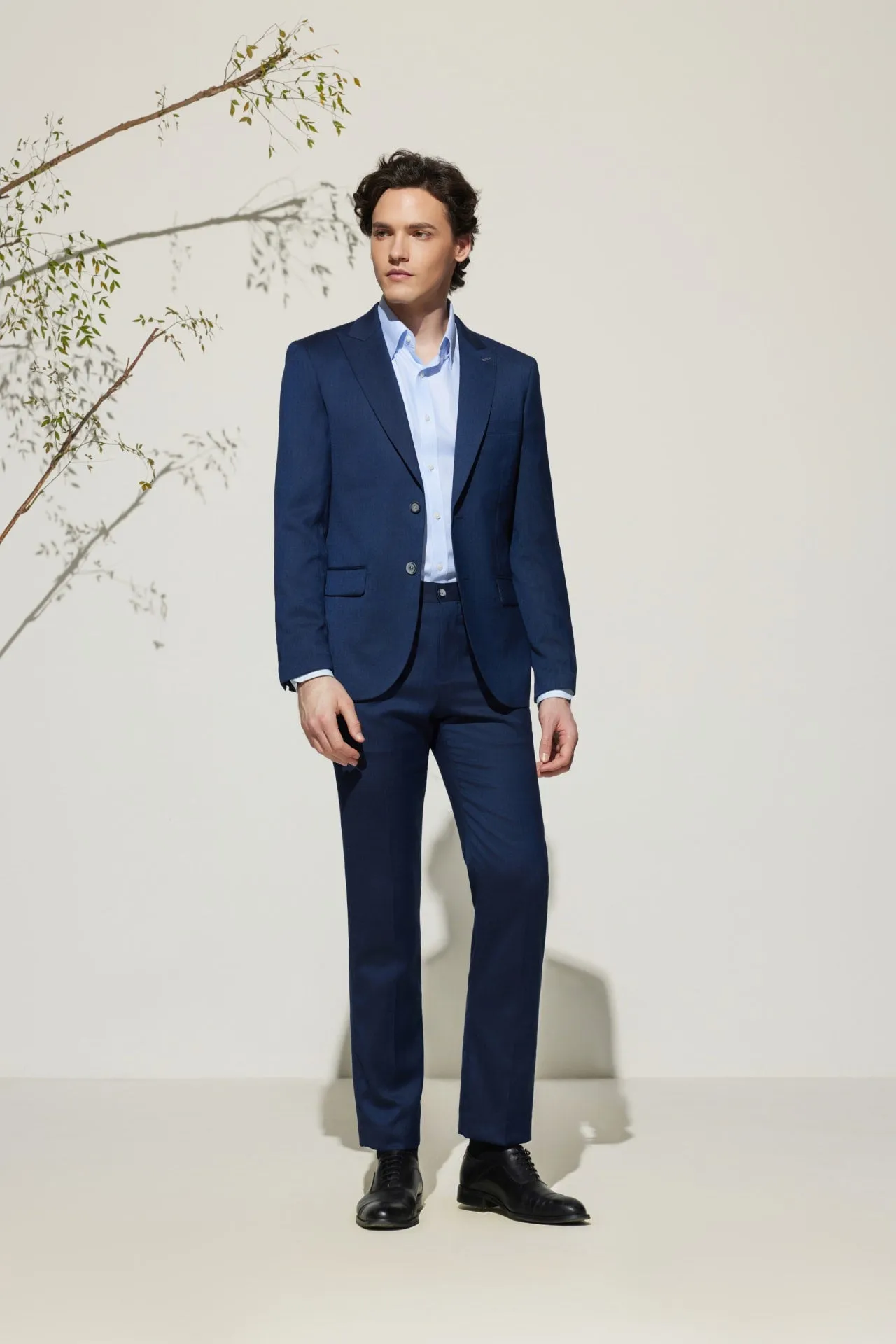 Multi-Way Stretch Smart Fit Herringbone Suit Blazer