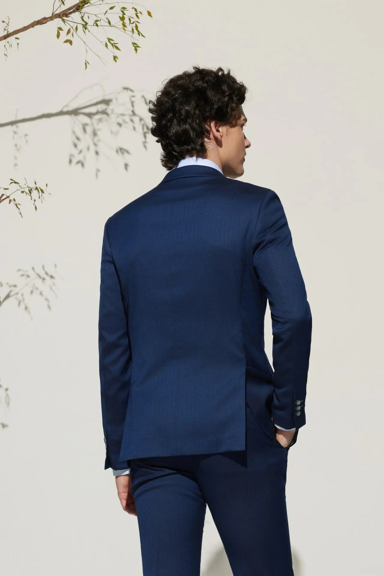 Multi-Way Stretch Smart Fit Herringbone Suit Blazer