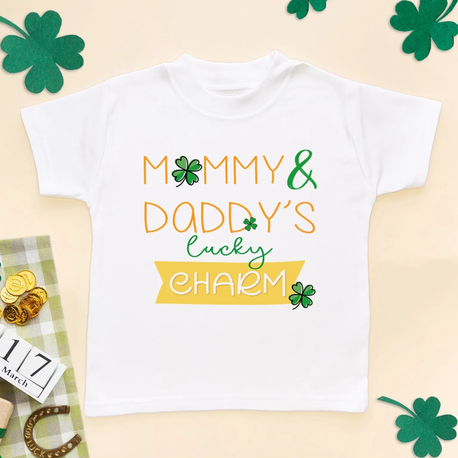 Mummy & Daddy's Lucky Charm Toddler T Shirt