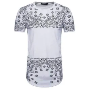 National Style Printed Cotton Long T Shirts