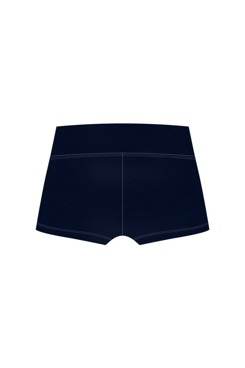 Navy Mystique Wide Waistband Shorts