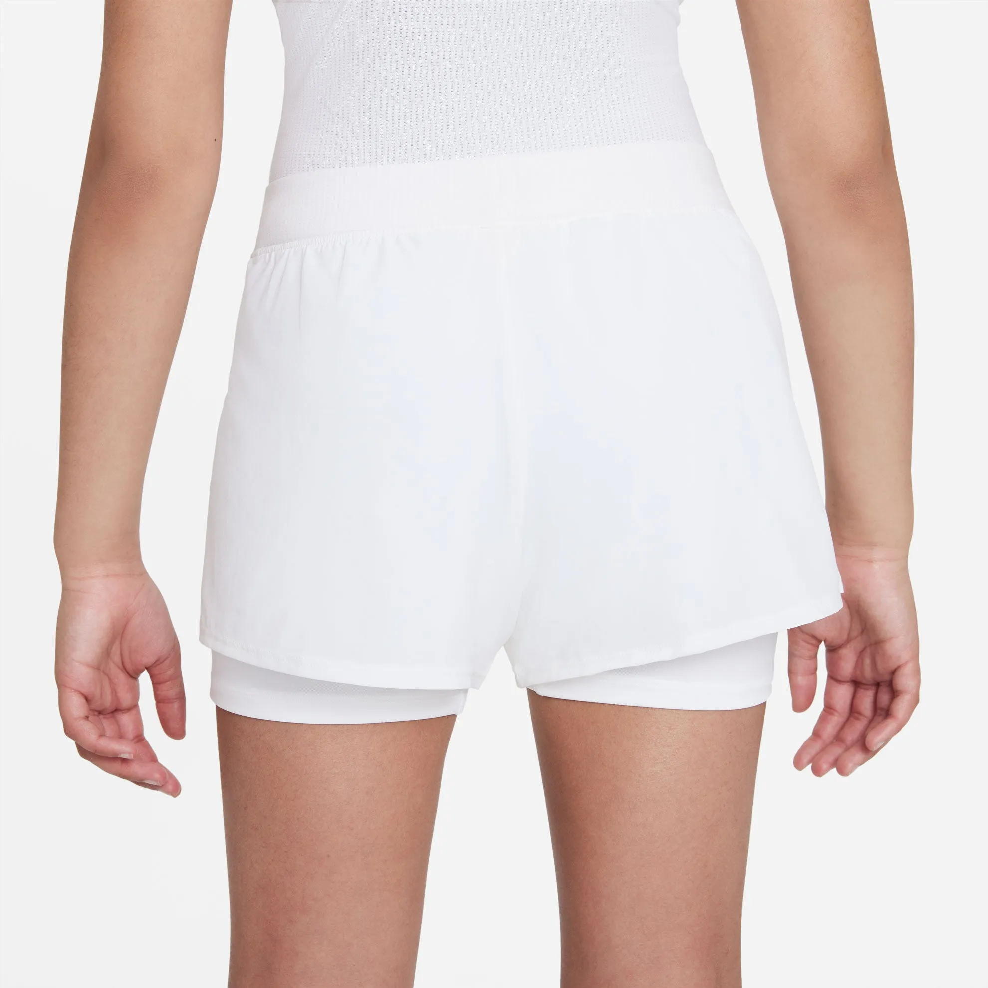 Nike Girls' Dri-FIT Victory Shorts (White/Black)