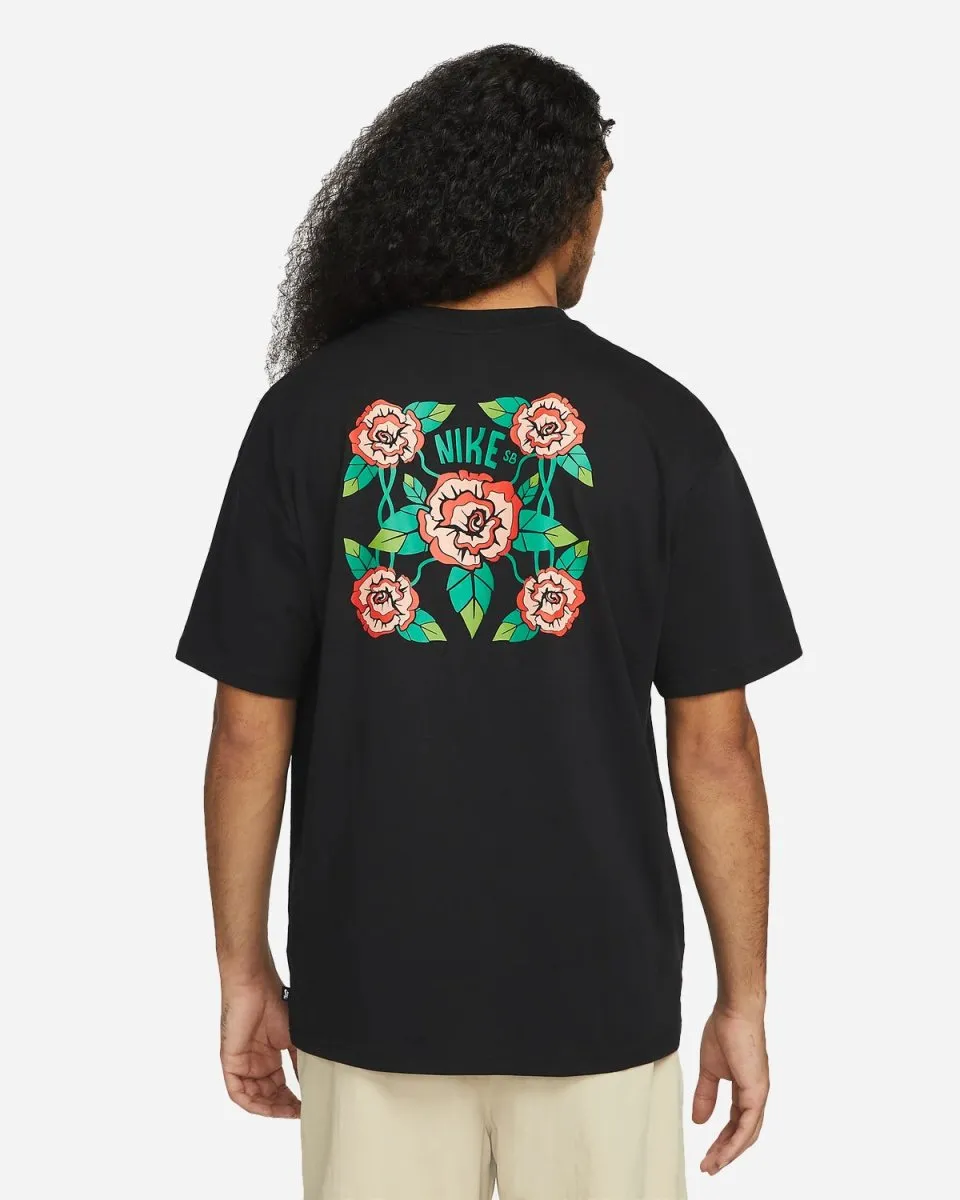 Nike SB Mosaic Roses Tee - Black