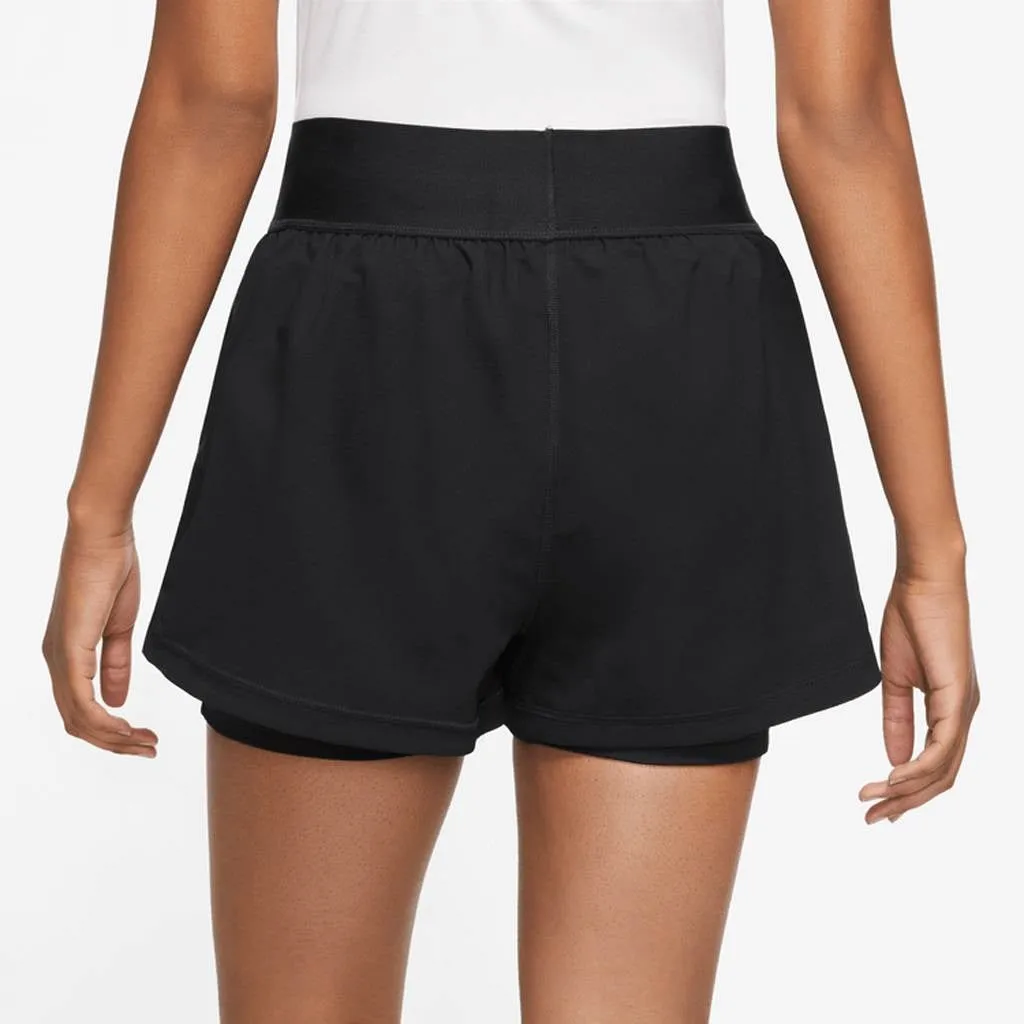 Nike Women's Dri-FIT Advantage Short (Black/White)
