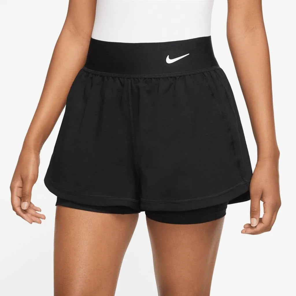Nike Women's Dri-FIT Advantage Short (Black/White)