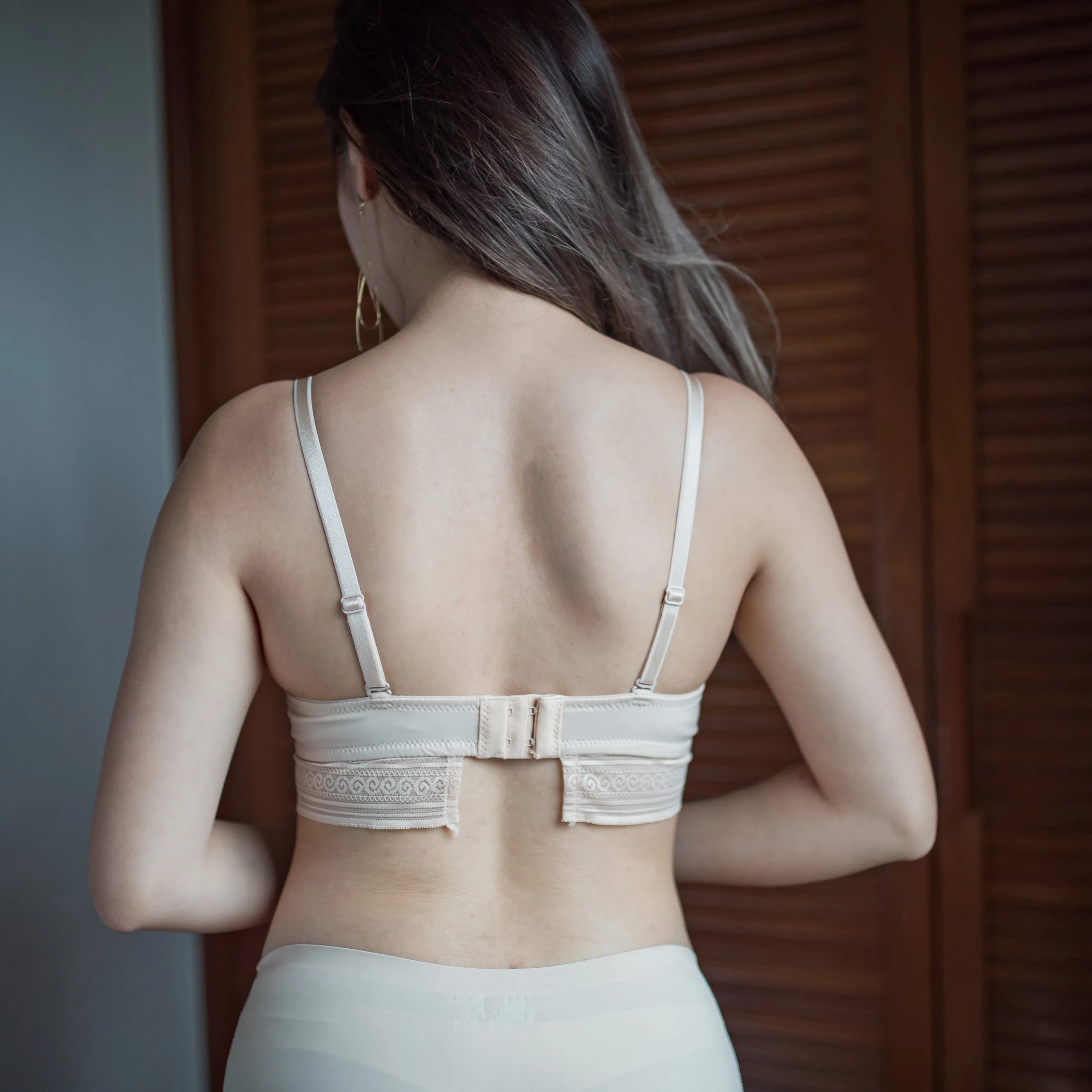 No-Wire Everyday Ultra Comfort Lace Trim Bra V3.0 in Vanilla Nude