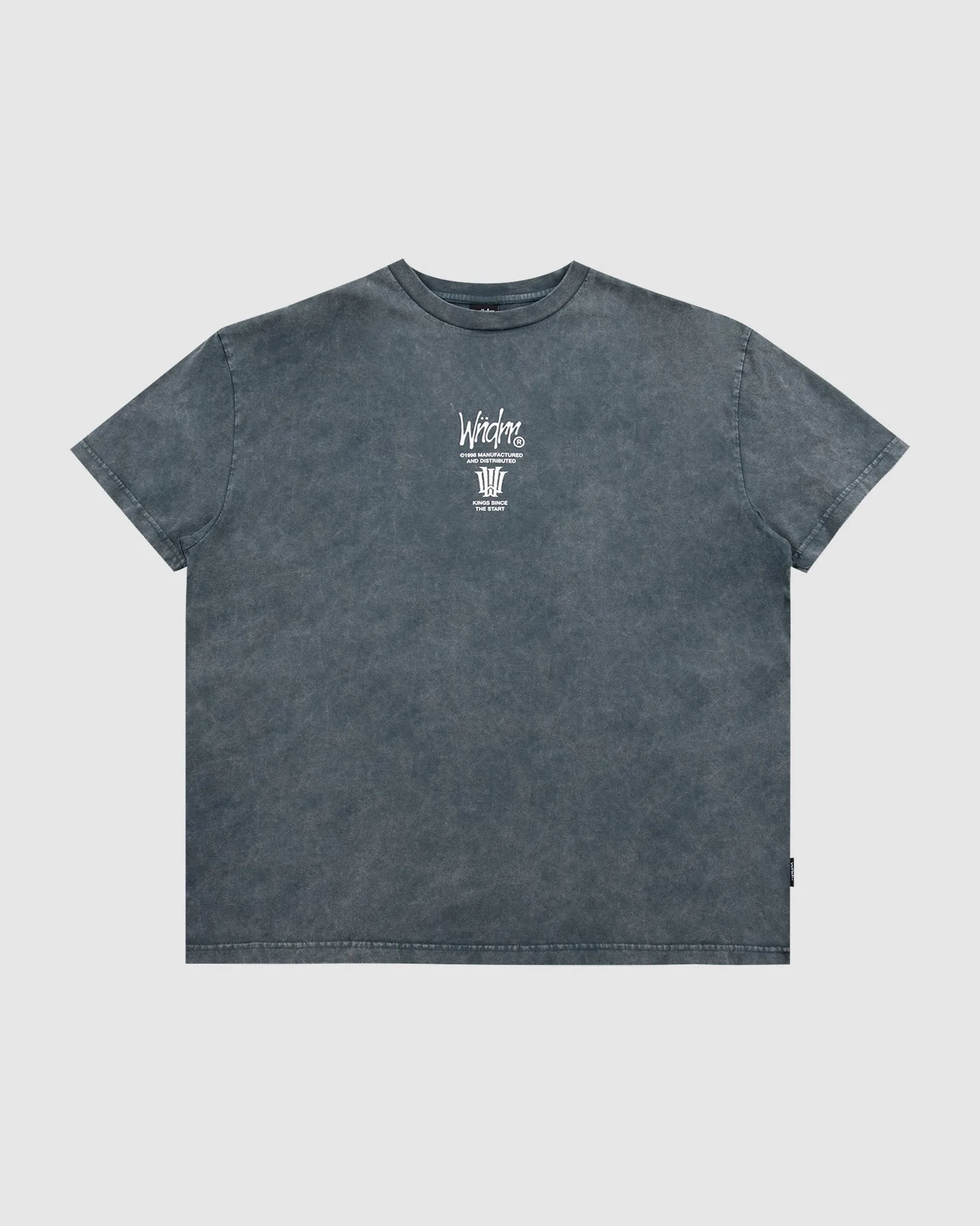 NOISE BOX FIT TEE - WASHED GREY