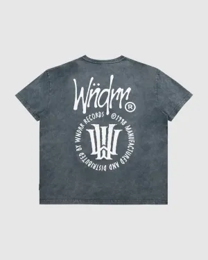 NOISE BOX FIT TEE - WASHED GREY