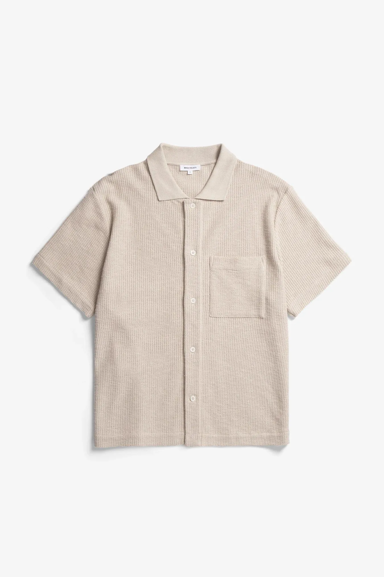 Norse Projects - Gustav Crochet Jersey Shirt - Oatmeal