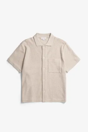 Norse Projects - Gustav Crochet Jersey Shirt - Oatmeal