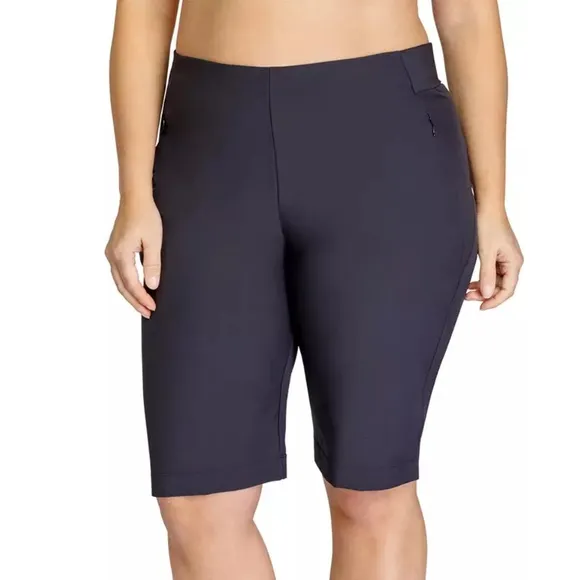 NWT Tail Women's Black Size 8 17” Essentials Golf Shorts