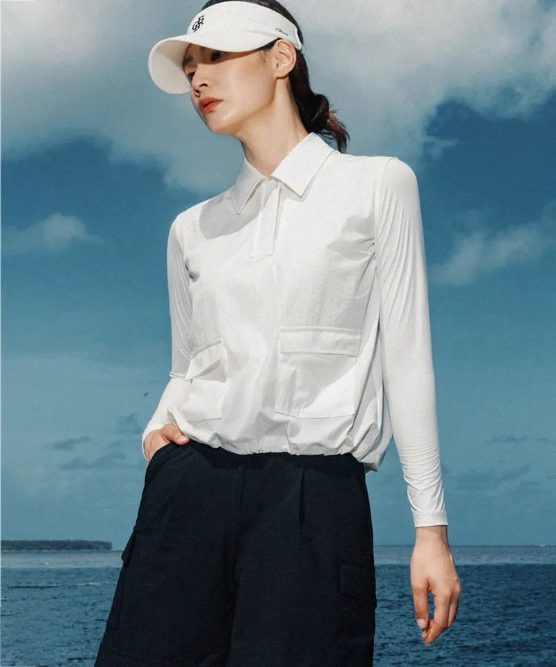 OBER Golf Cooling Round Base Layer - White