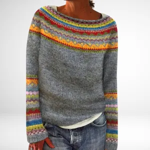 Ollie – Jacquard knit. Geometric design.