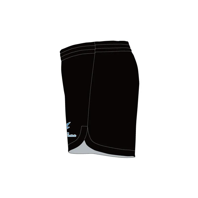 OLQP Curved Hem SlimFit HP Shorts Pro Black Girls/Ladies