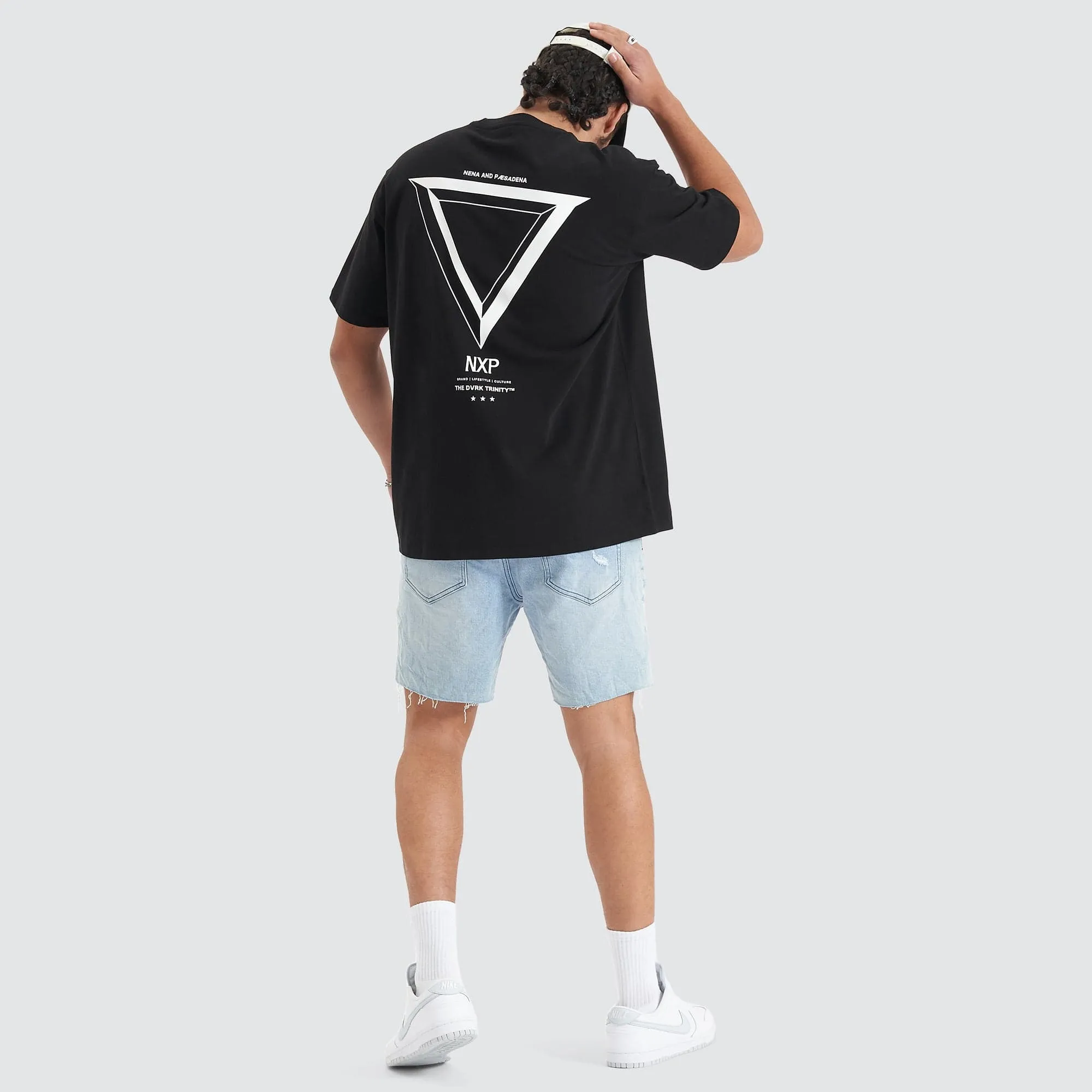 Orbit Heavy Box Fit Tee Jet Black