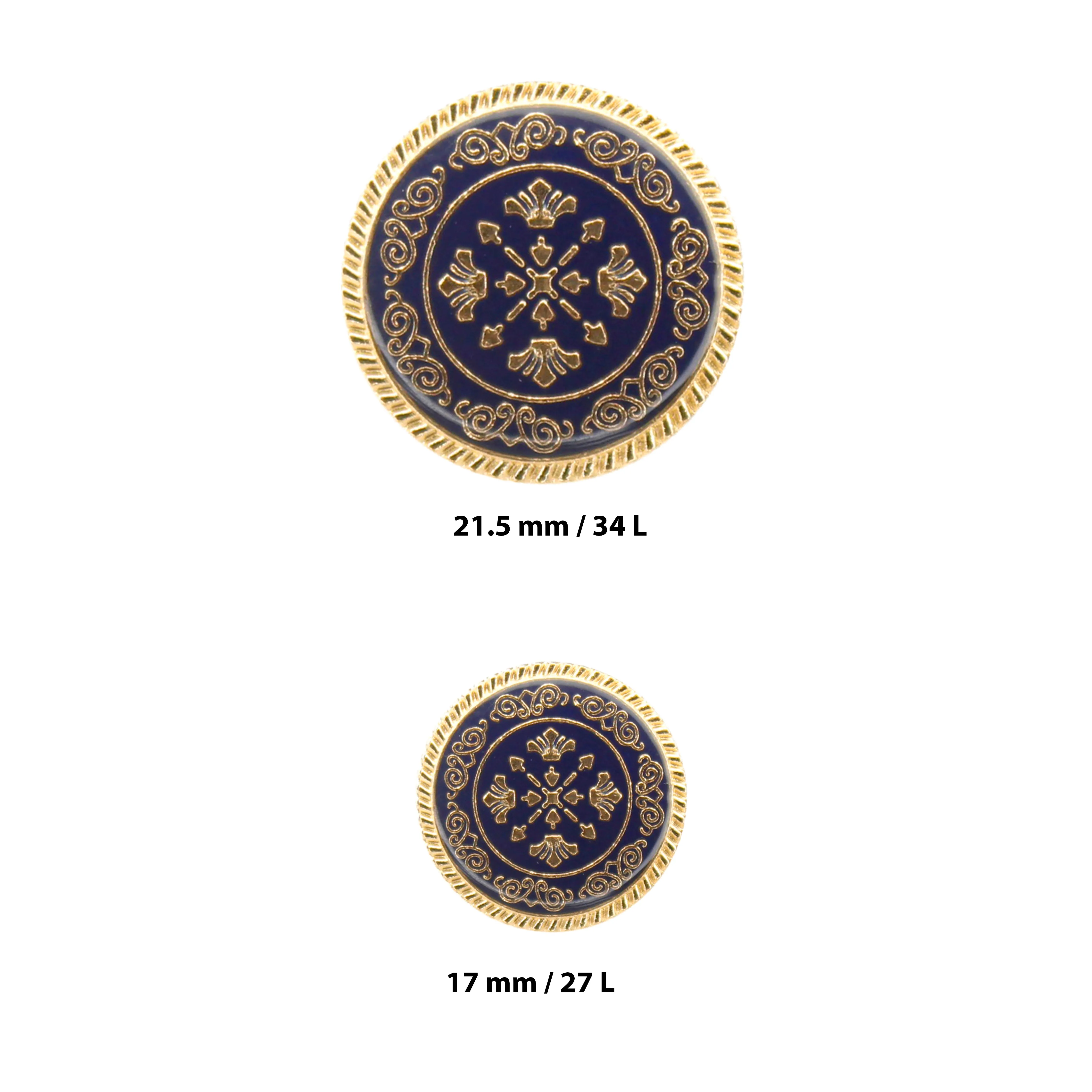 Ornate Snowflake Metal Buttons ( 6 Big   6 Small)