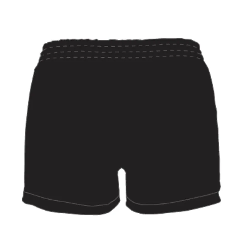Out of Touch Netball Curved Hem SlimFit HP Shorts High Thigh Black